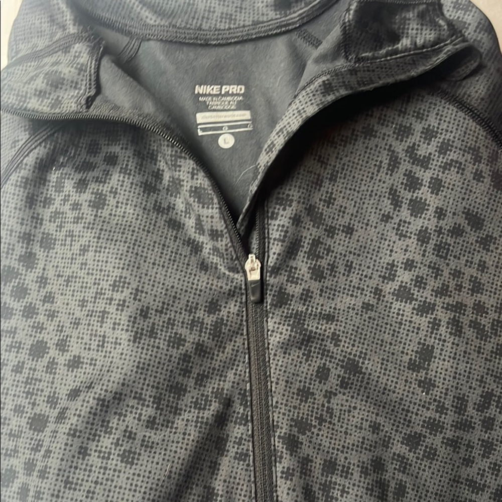 NIKE Pro Combat Pullover Quarter Zip DRI-FIT Womens Size L